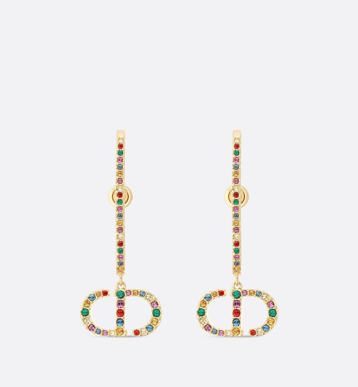 18K Dior 30 Montaigne Crystals Earrings