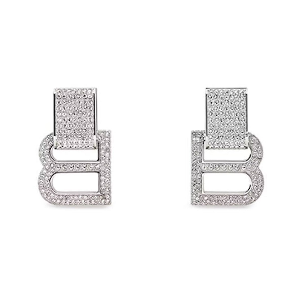 18K Balenciaga Hourglass Diamond Earrings