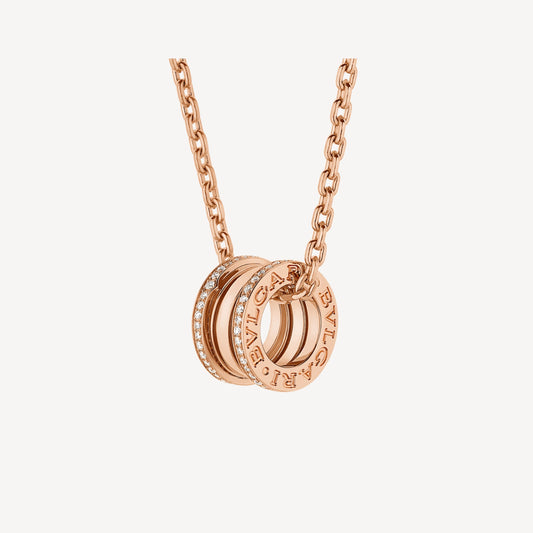 18K B.ZERO1 Pave Diamonds Necklace