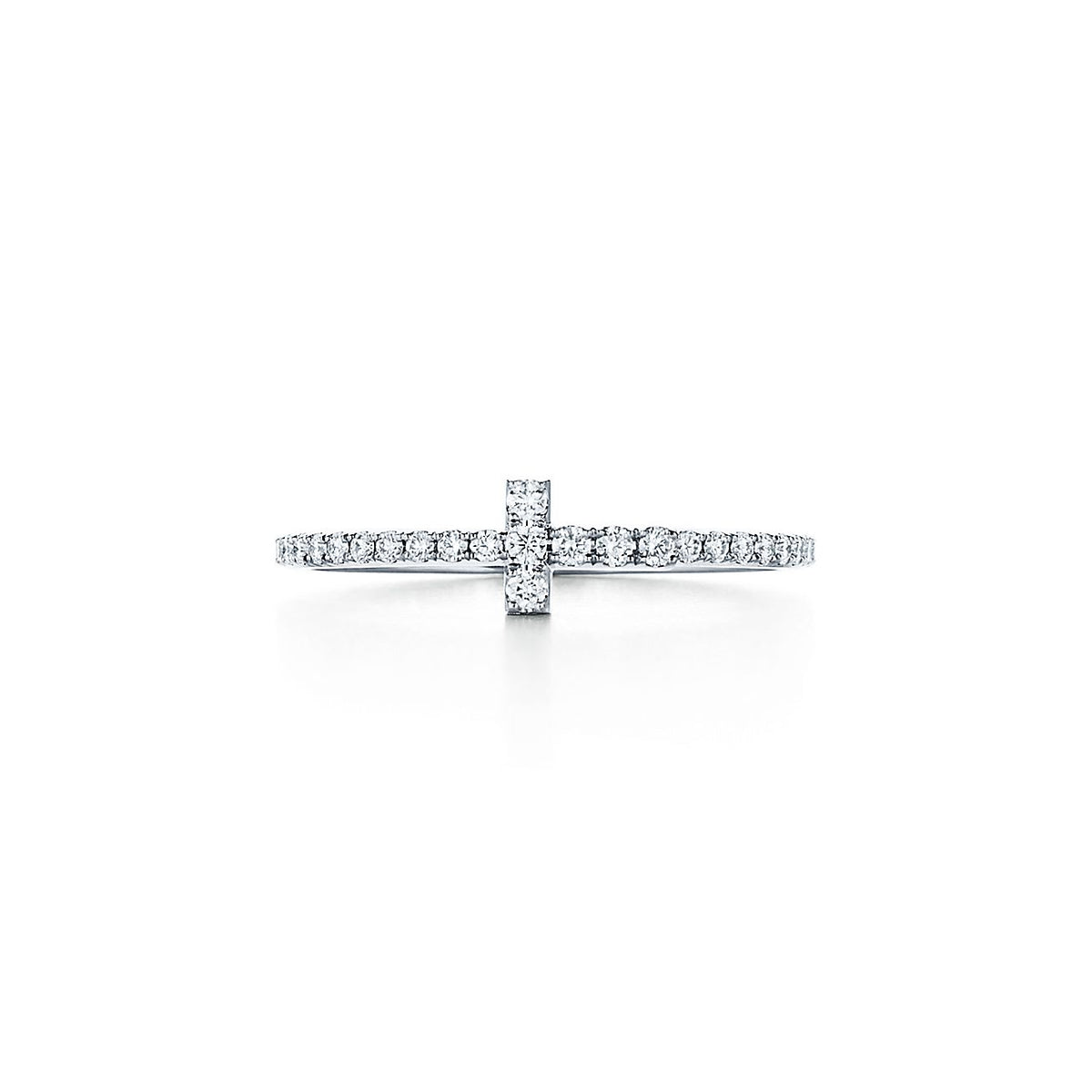 18K Tiffany Diamond Wire Ring