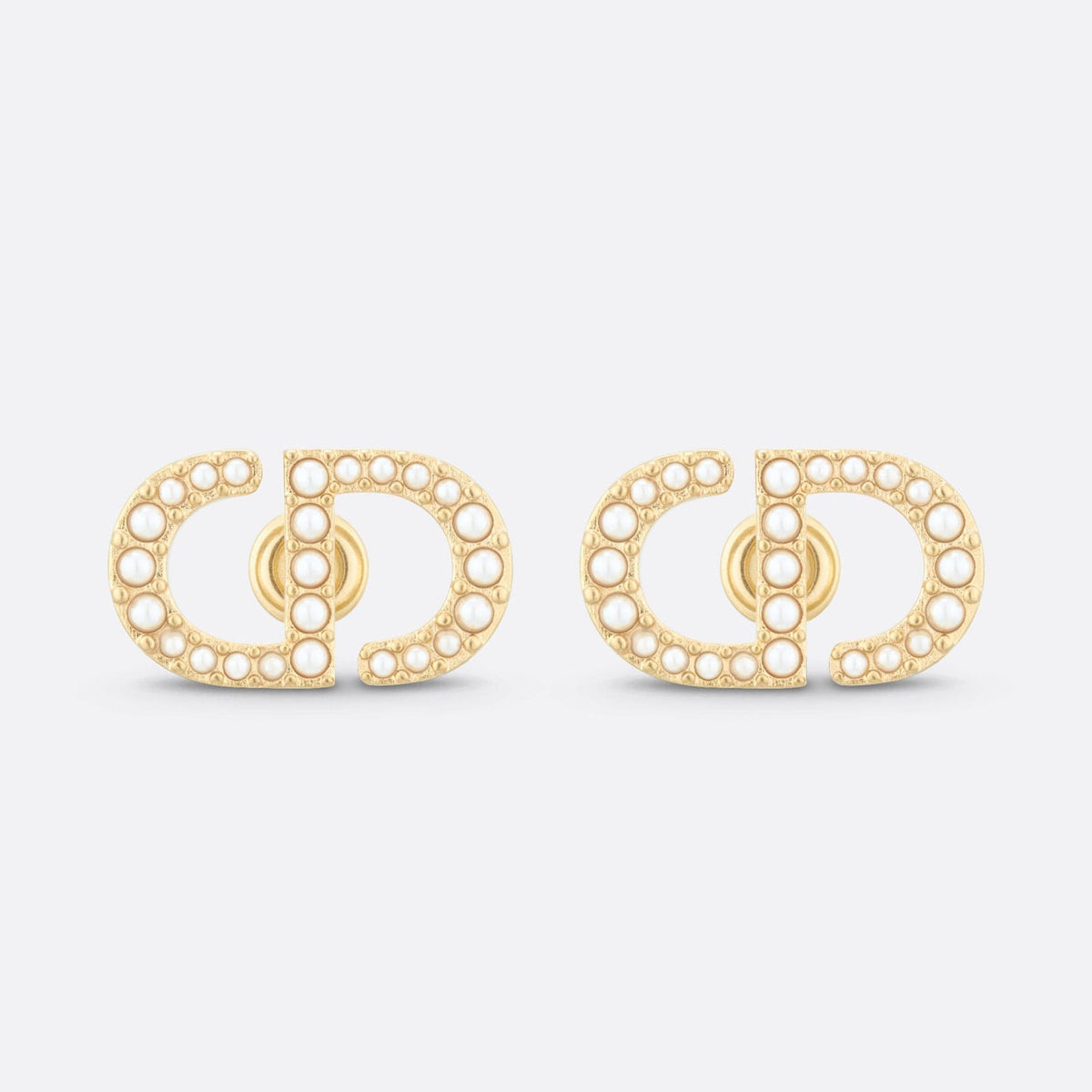 18K Petit Dior Stud Earrings