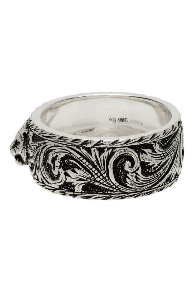 Double Gucci Feline Head Ring