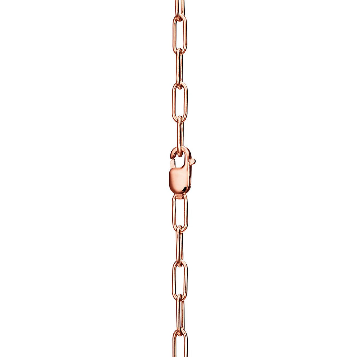18K Tiffany Lock Pendant Pave Diamonds Necklace