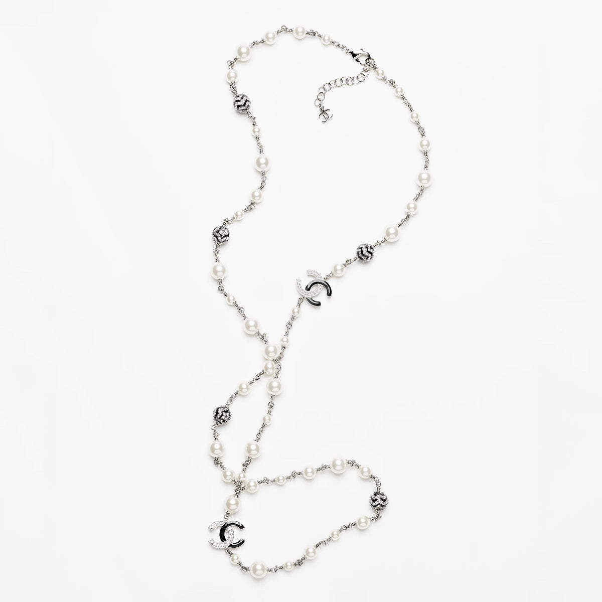 18K  Chanel Star Pearls Long Necklace