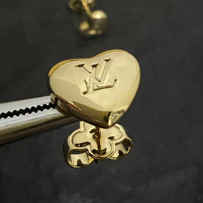 18K Louis Vuitton Heart Earrings